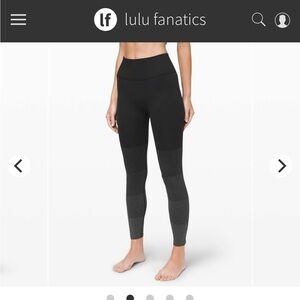 Lululemon special edition Ebb to Street Tight *Shine
Black / Silver leggings 6